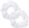 2 Stück Neon Haargummi Scrunchie Pop Weiß Scratch Einfarbiges Kratzgummiband Kratzkrawatten Haarschmuck Scrunchies Seide für Damen Satin Haargummis Mädchen Glitzer