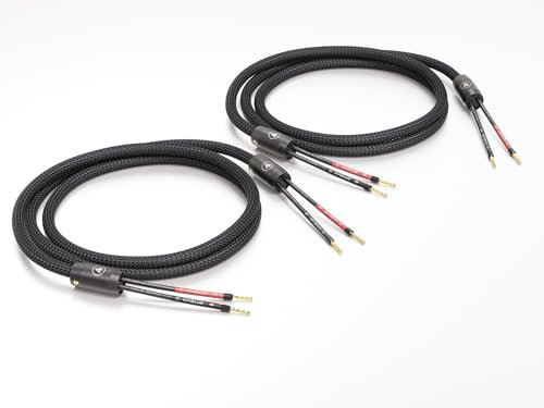 VIABLUE SC-2 Silver Single-Wire * High-End Lautsprecherkabel * Aderendhülsen, echtvergoldet * 1 Paar * mit Splitter * 150 cm * 1.5 m