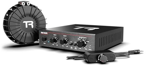 Trak Racer Haptic Bass Shaker Kit mit 200 W-Monoverstärker und 100-W-Taktilwandler In Game Feedback-System für Sim-Rigs, Stühle, Renn- und Flugsimulationen