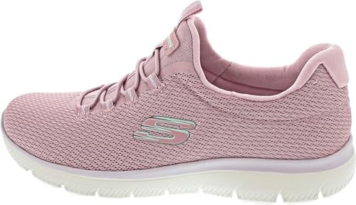 Skechers Damen Summits Summer Blush Trainer, Mauve Mesh/Multi Trim, 39 EU