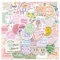 Moguri 100 Stück Aesthetic Flower Scrapbook Sticker, Ins Style Doodle Pack für Wasserflaschen, Laptops, Vinyl für Schule und Alltag, Niedliche Aufkleber