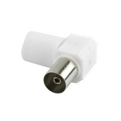 Prise antenne TV, coudée mâle : la Solution Parfaite pour Assurer Une Connexion de qualité et de stabilité à Votre téléviseur. Idéal pour Les espaces restreints et Facile à Installer.