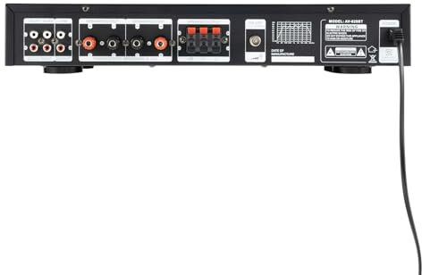 HiFi Verstärker 600W,5.1 Surround Sound Kanal Stereo Verstärker Bluetooth Radio,2 Kanäle Amplifier HiFi Receiver mit Fernbedienung,AV Receiver Höhen und Bässe mit USB/RCA/MIC/FM Radio