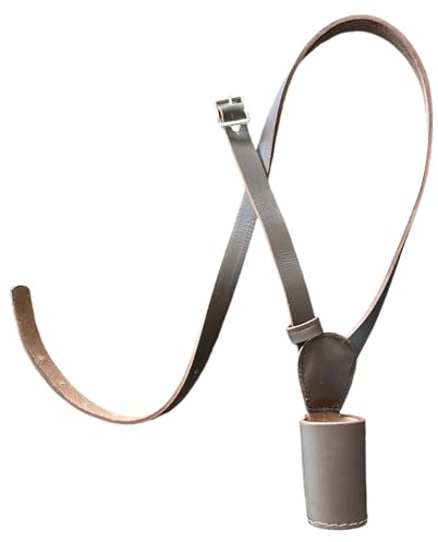 Support de ceinture en cuir pour drapeau - Marron - Taille enfant, marron, Mini