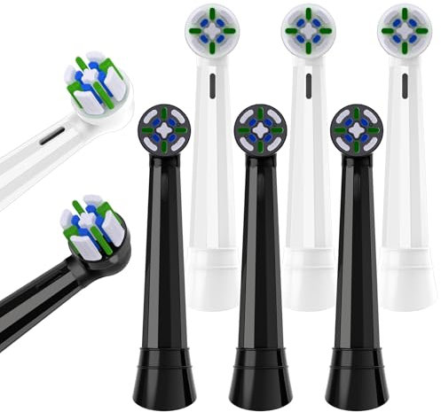 8er IO Aufsteckbürsten Kompatibel mit Oral b iO 3/4/5/6/7/8/9/10 Series Elektrischen Zahnbürstea, IO Zahnbürste Aufsätze Kompatibel mit Oral b iO (Schwarz&Weiß)