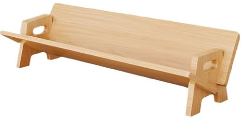 Schreibtisch-Bücherregal aus Massivholz, neigbar, für CDs, Zeitschriften und Bücher