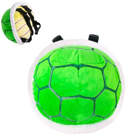 30cm Grüner Schildkröten-Rucksack, Schildkrötenpanzer Cosplay Plüsch Rucksack, Schildkrötenpanzer-Kinderrucksack, Lustige Süße Schildkröten-Tasche, Niedliche Plüschtiere, Geschenke für Kinder