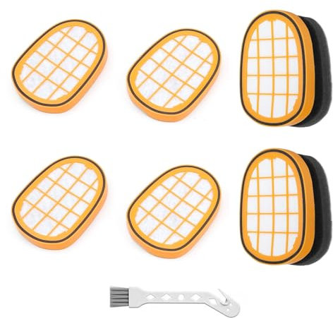 LERANXIN Kit de 6 Piezas Filtro de Aspiradora Compatibles con Aspiradora Philips SpeedPro Max Aqua – Filtros para Aspiradoras para Modelos FC6822, FC6823, FC6827, FC6908, FC6906, FC6728, FC6727