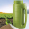 HGMMFZ Seminatrice Manuale per Prato capacità 2 L con Paletta Spandiconcime antighiaccio Apertura Regolabile per Giardini, Piccole aziende agricole, fertilizzanti, Semi Spandiconcime per Neve e Sale