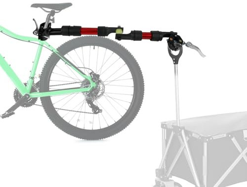 Gancio di traino per bicicletta, girevole a 270°, connettore modulare in nylon, design componente, sistema di smorzamento e sterzo, adatto per biciclette con tubo del sedile diametro 27-32 mm