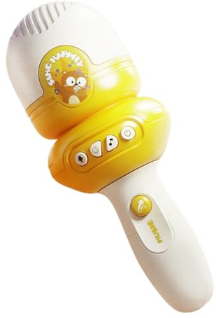 Kindermikrofon, Sprachwechsler Mikrofon für Kinder, Sprachwechsel-Singgerät mit Aufnahmefunktion und integrierter Musik für 3+ Jahre alte Sohn, Kinder, Tochter, Mädchen