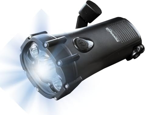 POWERplus® Shark Dynamo USB powered Rugged Waterproof LED Flashlight with Powerbank function