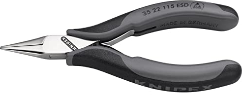 Knipex 37067 Flat Round Jaw Electrostatic Pliers 115 mm