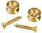 Planet Waves PWEP302 2 Solid Brass Guitar Strap End Pins Brass