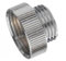 Shower Hose Reducer Chrome Plated Metal Adapter 3/4 FL To 1/2 ML