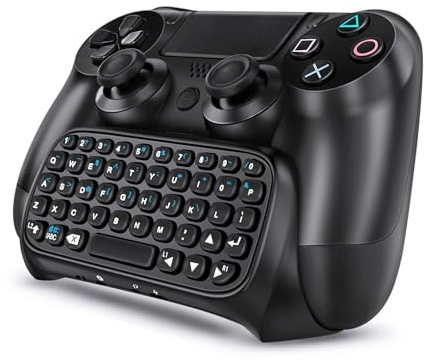 TNP PS4 Chatpad - PS4 Controller Keyboard Attachment, Compact Design - The Ultimate QWERTY Gamepad Keyboard for Playstation4, Compatible with PS4, PS4 Slim, and PS4 Pro