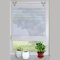 HongYa Raffrollo Voile Transparent Ösenrollo Gardine B*H 120 * 140cm Weiß