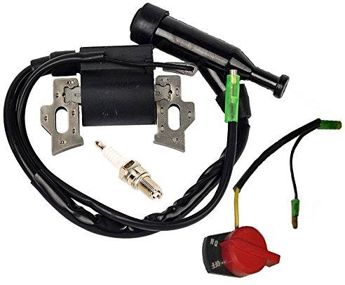 OxoxO Interruptor de parada de motor con bobina de encendido y apagado 36100-883-005 con bobina de encendido compatible con motores Honda GX120 GX160 GX200 5.5HP 6.5HP