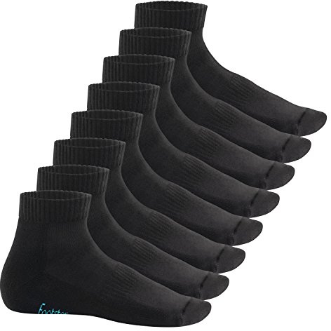 Footstar Damen & Herren Kurzschaft Socken mit Frottee-Sohle (8 Paar) Sneak It!