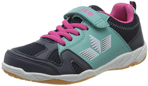 Lico Unisex Kinder Sport Vs Hallenturnschuhe, Marine Türkis Pink, 37 EU