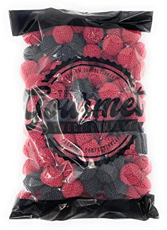 Black & Raspberry Berries 1kg Share Bag by The Gourmet Sweet Company