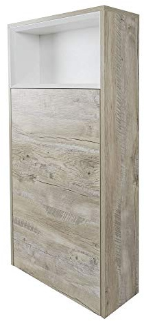 Milano 600mm Floorstanding Bathroom Toilet WC Unit Shelf Light Oak | Engineered Wood Unit. For Use With Back To Wall Pan. Contemporary Style. Floorstanding Installation. Open Shelf Storage.