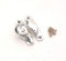 Infinity Decor Victorian Sash Window Fitch Fastener Lock in Polished Brass or Chrome - Made from Solid Brass (Polished Chrome)
