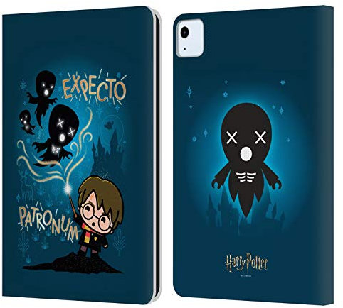 Head Case Designs Licenciado Oficialmente Harry Potter Expecto Patronum Reliquias mortales III Carcasa de Cuero Tipo Libro Compatible con Apple iPad Air 2020/2022