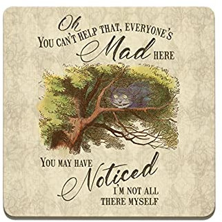 Alice In Wonderland Oh You Can't Help That mat / coaster (og)