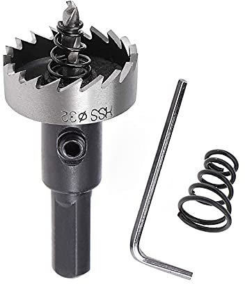 SagaSave 32mm Forets en acier rapide - Scie cloche en carbure - Très résistant - Pour métal, acier inoxydable, cuivre, fer