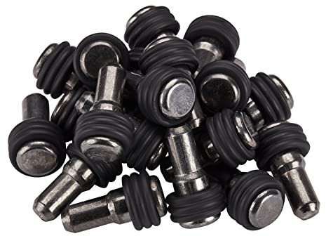 20 Stück Regalbodenträger OR für Ø 5 mm Bohrloch schwarz Fachbodenträger mit Gummiauflage Steckbodenträger für Glasplatten Regalhalter Steckmontage Fachträger von SOTECH