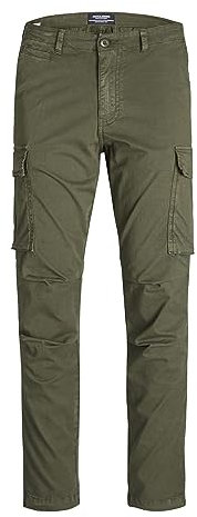 JACK & JONES Men's Jpstace Jjtucker AMA Noos Cargo Trousers, Olive Night, 33 W/32 L