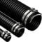 50mm (2) X 14 Metre Black Corrugated PVC Flexible Pond Hose with 2 Pipe Clips