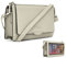 Woodland Leathers Die Umhängetasche und Handy-Tasche ist eine kleine Umhängetasche für Damen mit Touchscreen-Handyfach, sicherem RFID-Kartenfach und verstellbarem Riemen, beige, Small