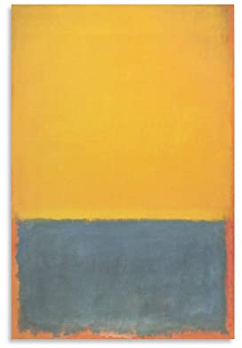 Malposter Mark Rothko Expressionismus Poster Kunstdruck Wand Foto Farbe Poster Hängendes Bild Familie Dekor 40 x 61 cm