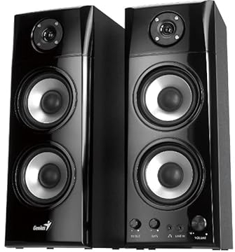 Genius Lautsprecher SP-HF 1800A V2 schwarz System 2.0 Leistung 50 Watt RMS