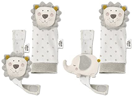 Set Hochets bébé pour pieds et poignets Lion