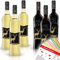 Rotwild Glühwein Probierpaket, gemischtes Weinpaket + VINOX Winecards (6x0,75l)