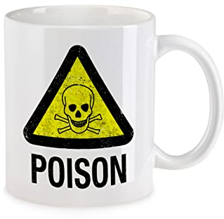 Urban Backwoods Caution Poison Vintage Logo Sign Tasse Mit Spruch Kaffeetasse