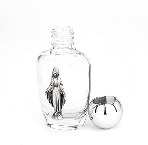 NKlaus Botella de agua bendita de cristal, 30 ml, diseño de figura Concepgnis 8,5 x 4 x 3,5 cm, peregrinación 14357