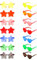 RISVOWO 14 Paia Occhiali Festa, Occhiali da Sole a Cuore e Occhiali a Forma Stella senza Montatura, Occhiali Colorati Trasparenti, Gadget Compleanno per Feste Di Compleanno per Bambini e Adulti