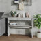 FIRBNUS Tavolo Consolle Grigio Cemento 102x30x80 cm, Mobile Soggiorno in Legno, Consolle Ingresso, Tavolino da Divano Laterale in Truciolato