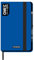 Mitama Taccuino Large BLU - MEMO BOOK - NOTEBOOK - Copertina Soft Touch - Tasca interna + Matita Inclusa - Fogli a Righe - 13 x 21 cm