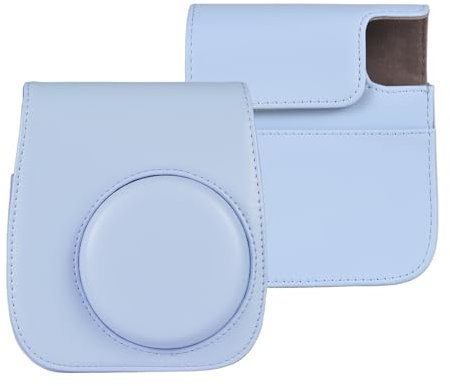 Andoer Custodia Fotocamera Custodia Per Fotocamera Istantanea Borsa Per Fotocamera Fibbia Magnetica In Pelle Pu Con Tracolla Compatibile Con Fujifilm Instax Mini 12/11/9/8