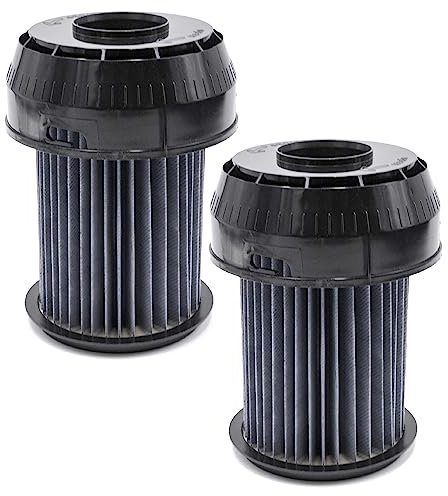 vhbw 2x Faltenfilter kompatibel mit Bosch BGS 6220 AU/01 ROXX X 2200 WATT, 6220 AU Staubsauger - Patronenfilter, Schwarz, Abwaschbar