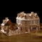 SUQ 3D Modelli in Legno Kit per Adulti, Modello Meccanico Assemblare Puzzle in Legno, Regali di Natale e Capodanno ideali - Splendida decorazione domestica（1942 casa di guerra）