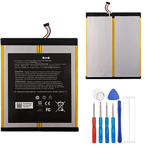 E-yiiviil Ersatzakku 58-000187 26S1015 Kompatibel mit Fire HD 10 7th Gen 10.1 SL056ZE (2017 Release) with Tools