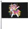 180 x 120 cm große Regenbogen-Flagge mit lustigem Pride-Tanz-Einhorn, für Haus, Rasen, zum Aufhängen, Dekoration, Hofbanner, Urlaub, Willkommensflaggen mit 2 Metallösen, für drinnen und draußen