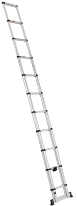 MSW MSW TLADDER S320 Scala telescopica 10 gradini Alluminio Altezza: 0,85-3,20 m Scala telescopica alluminio Scala telescopica allungabile Scala in alluminio
