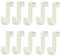 BPTZYLN 10PCS Over Door Hooks Carbon Steel Overdoor Hook Hanger for Bedroom Bathroom Kitchen Cupboard Door Hooks for Coats Hats Bags Clothes Towels
